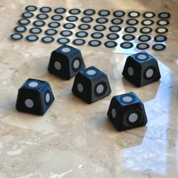 Prostokątne Wieże do Skanu 3D z Magnesem – Zestaw 5 Szt. | Precyzyjne Punkty Referencyjne
